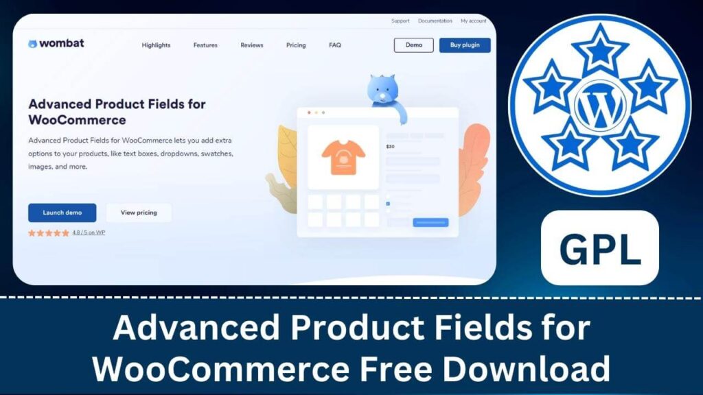 Advanced Product Fields for WooCommerce Free Download