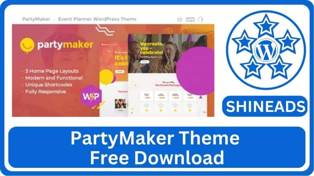 PartyMaker Theme Free Download