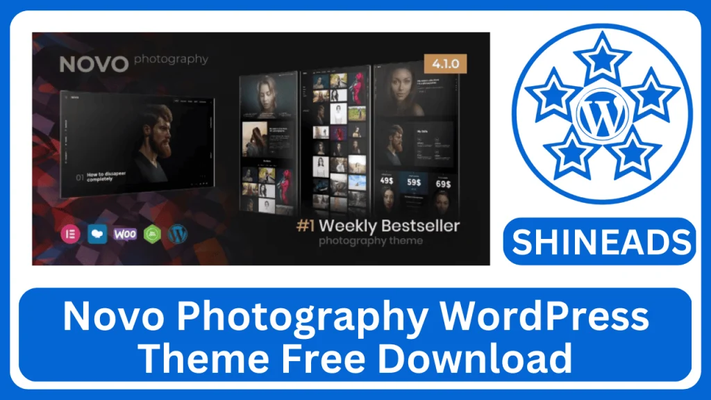 Novo Photography WordPress Theme Free Download