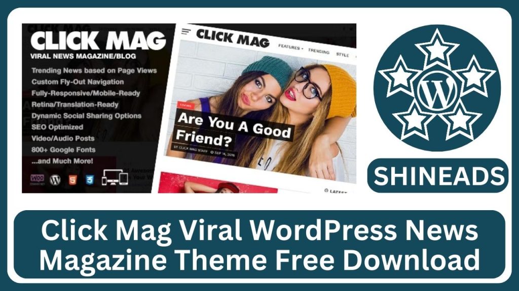 Click Mag Viral WordPress News Magazine Theme Free Download