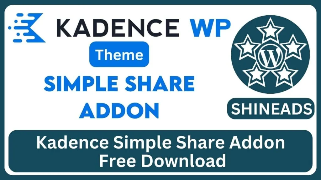 Kadence Simple Share Addon Free Download