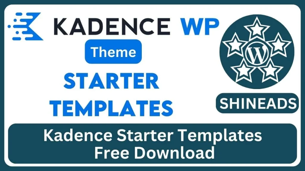 Kadence Starter Templates Free Download