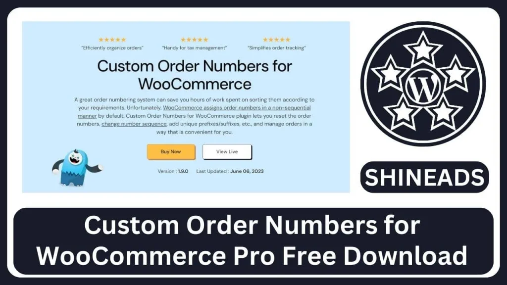 Custom Order Numbers for WooCommerce Pro Free Download