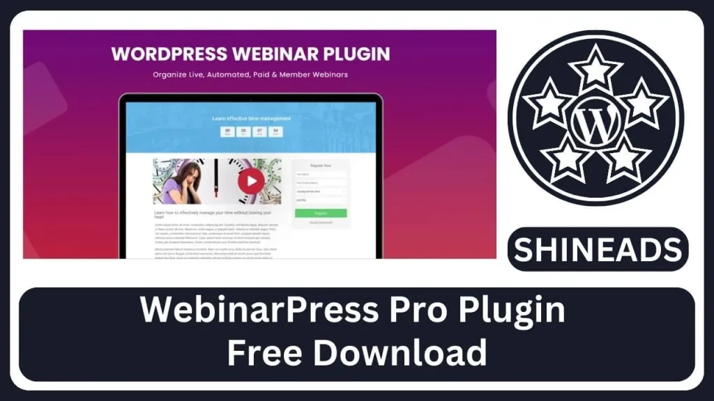 WebinarPress Pro Plugin
Free Download