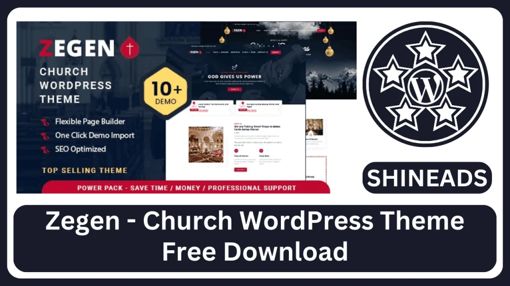 Zegen - Church WordPress Theme Free Download