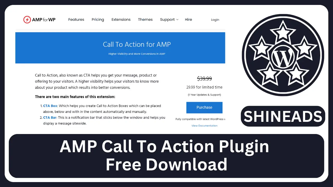 AMP Call To Action Plugin Free Download v2.3.32