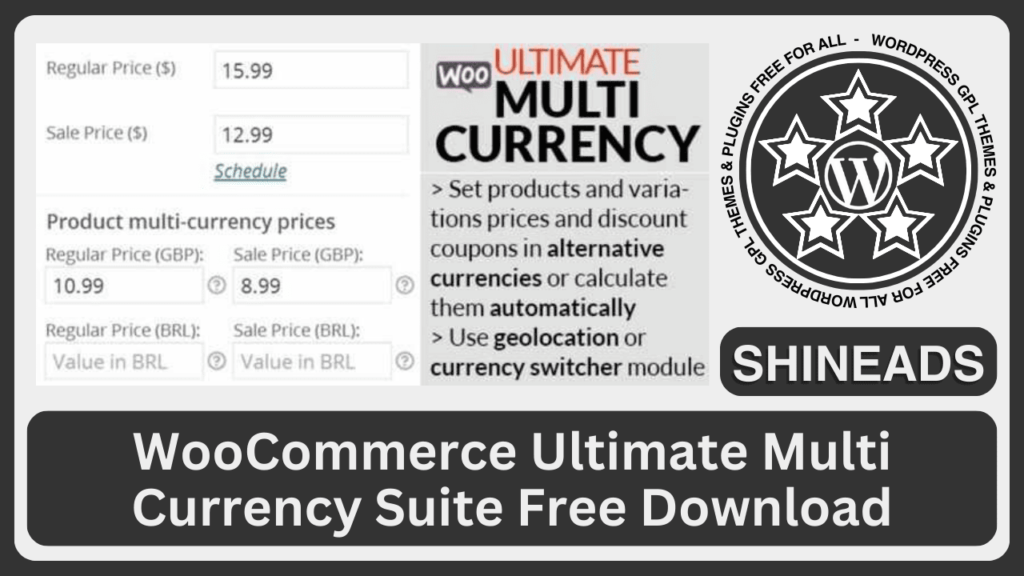 WooCommerce Ultimate Multi Currency Suite Free Download
