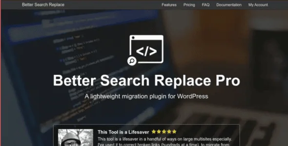 Better Search Replace Pro Plugin Free Download