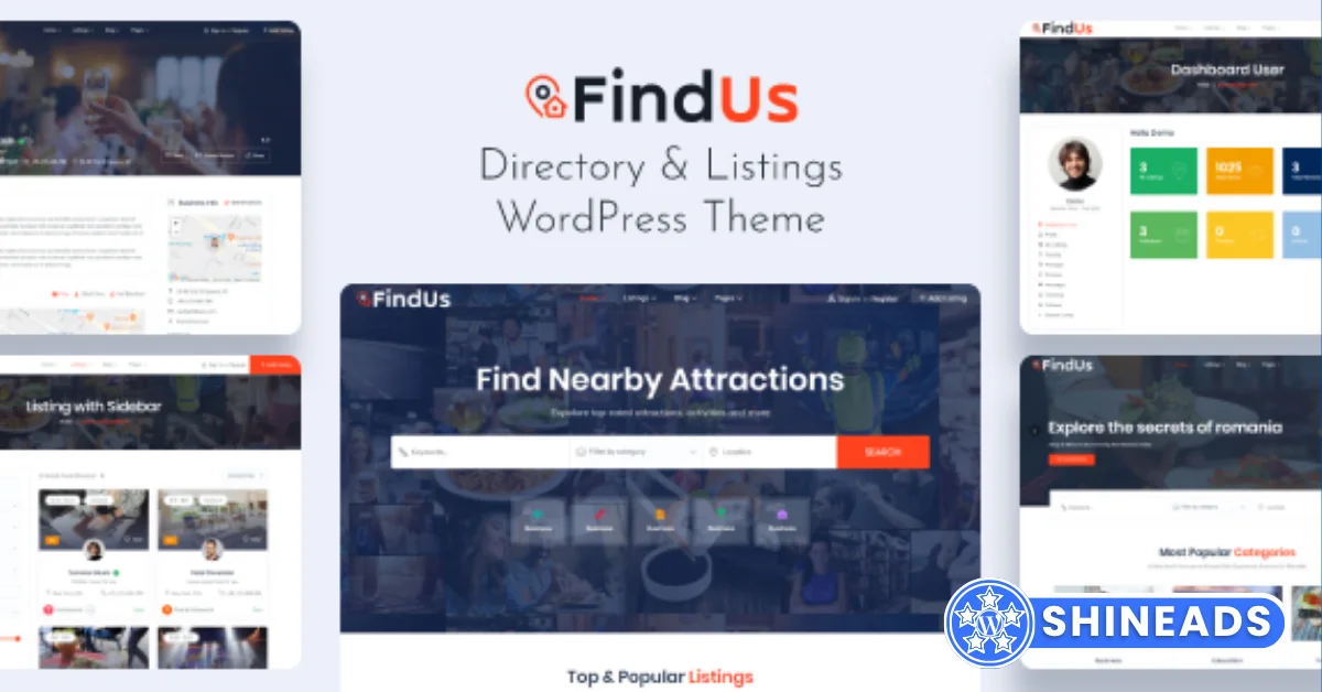 Findus Theme – Directory Listing WordPress Theme Free Download v1.1.66