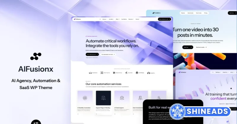 AI FusionX – Tech & SaaS Agency WordPress Theme Free Download 1.0.0