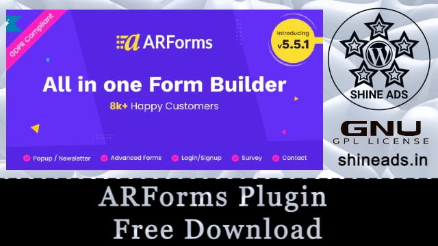 ARForms Plugin Free Download v7.1.3