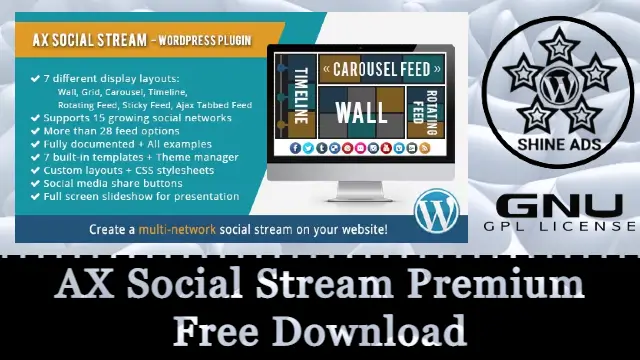 AX Social Stream Premium Free Download v3.12.3