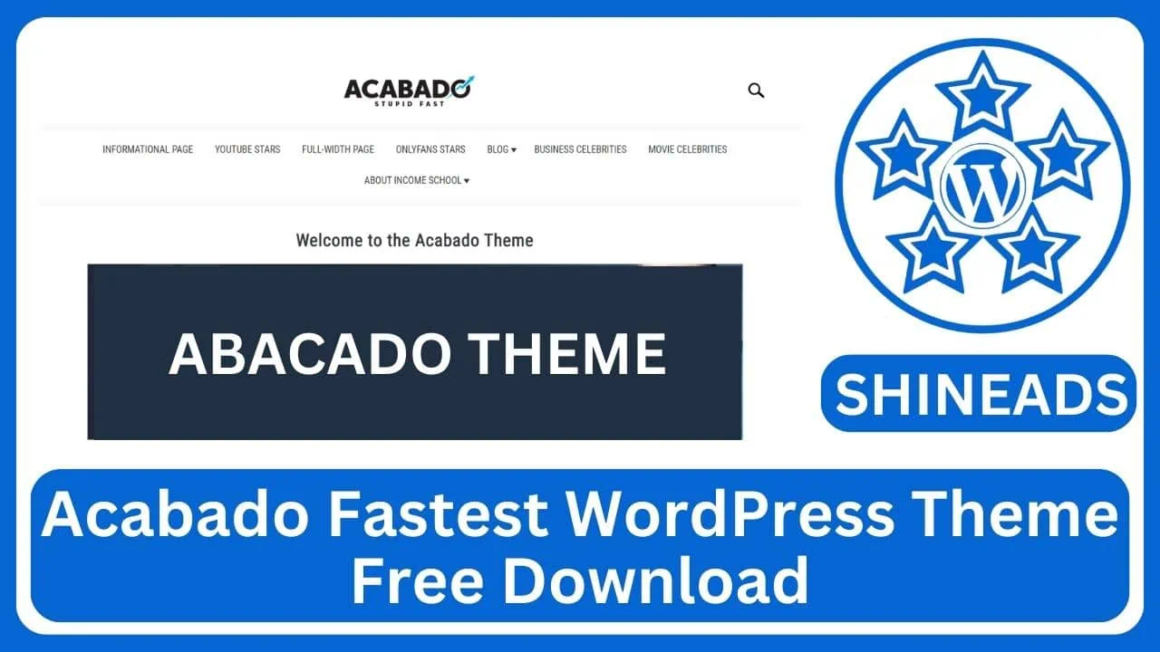 Acabado Fastest WordPress Theme Free Download v1.3.2