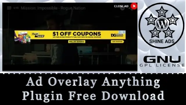Ad Overlay Anything Plugin Free Download v1.9.3
