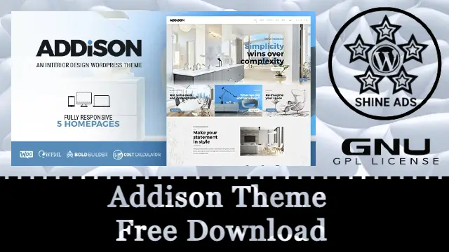Addison Theme Free Download v1.3.9
