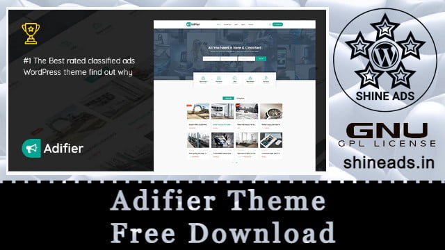 Adifier Theme Free Download v3.9.9
