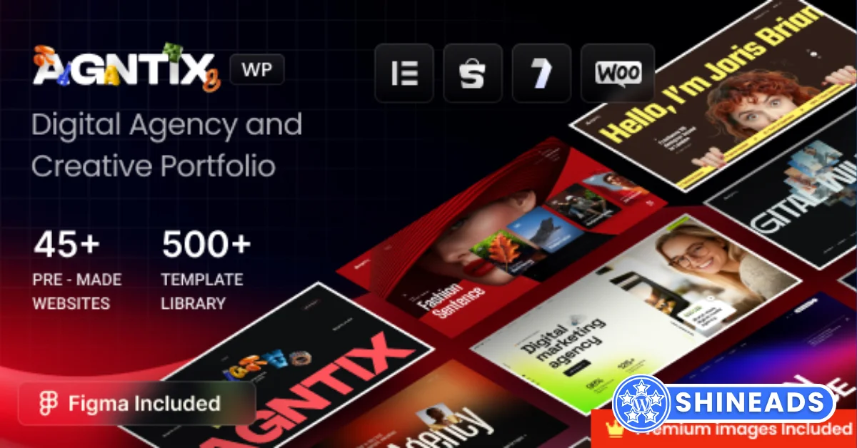 Agntix – Digital Agency & Creative Portfolio WordPress Theme  Free Download v1.0.9
