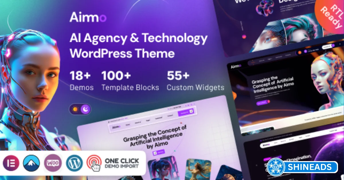 Aimo Theme – AI Agency & Technology WordPress Theme Free Download v1.0.1