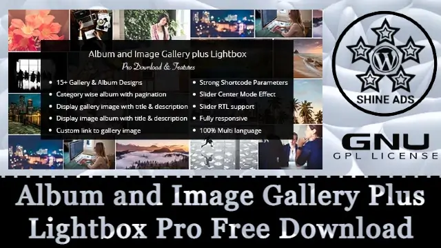 Album and Image Gallery Plus Lightbox Pro Free Download v1.6