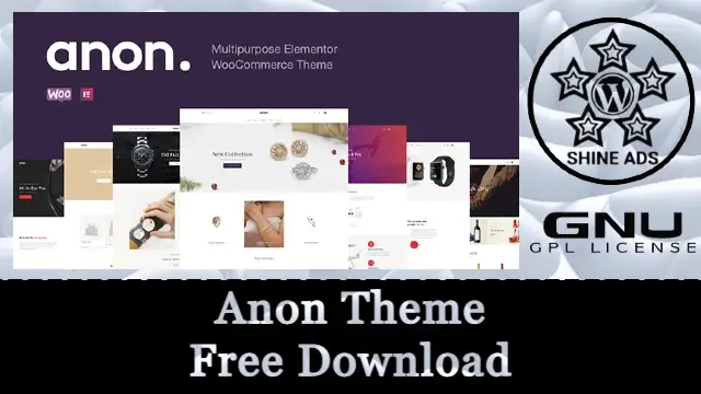 Anon Theme Free Download v2.2.10