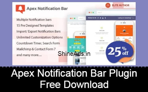 Apex Notification Bar Plugin Free Download v2.1.8