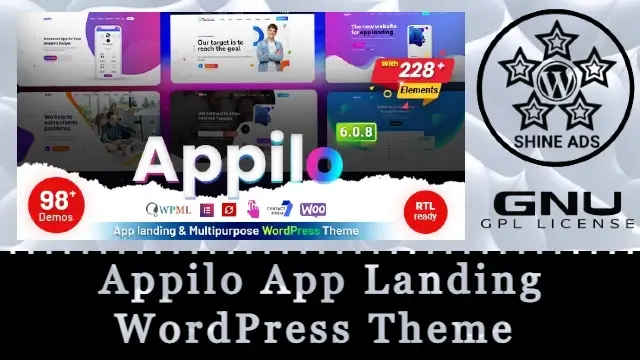 Appilo App Landing WordPress Theme Free Download v7.0.0