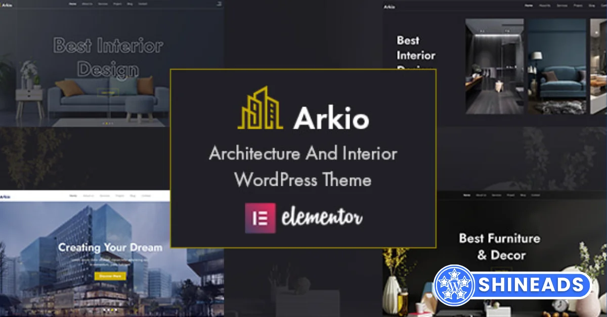 Arkio – Architecture & Interior WordPress Theme  Free Download v1.0.4