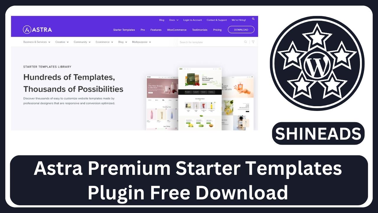 Astra Premium Starter Templates Plugin Free Download v4.6.1