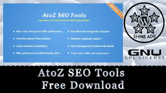 AtoZ SEO Tools Free Download v3.8
