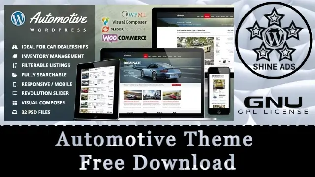 Automotive Theme Free Download v13.4.2
