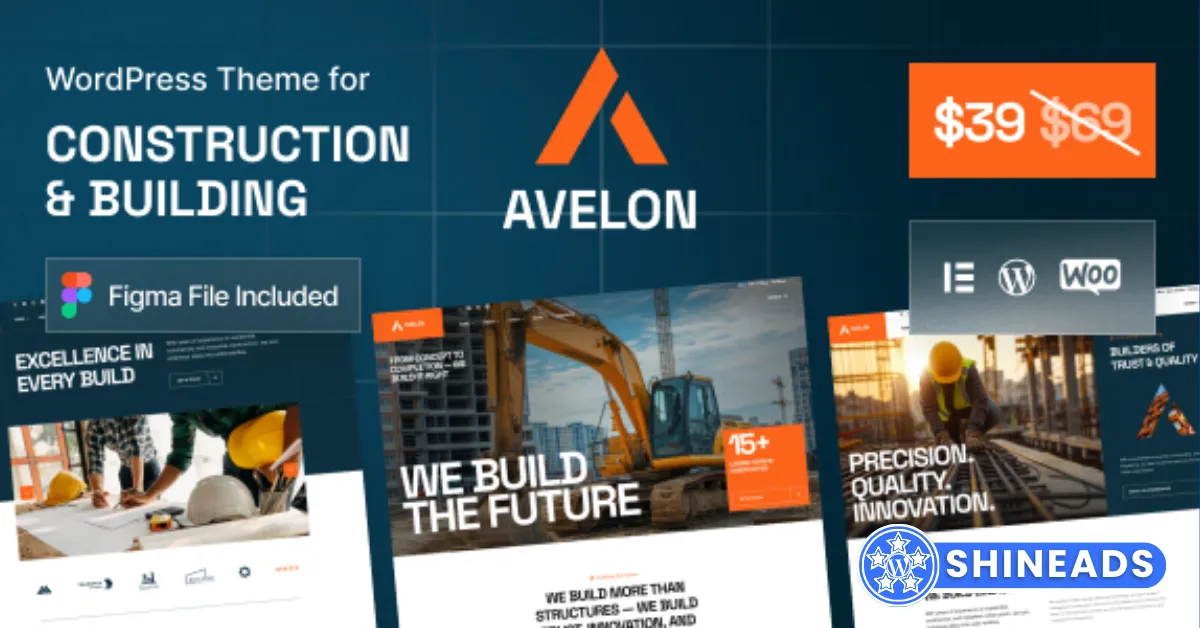 Avelon – Construction & Building WordPress Theme Free Download v1.0