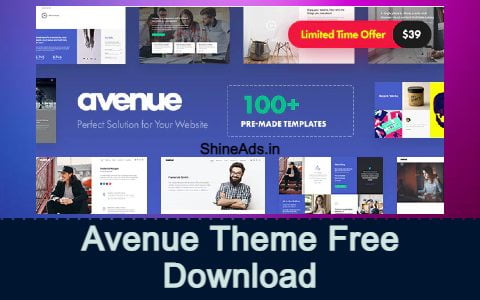 Avenue – Creative Multi-Purpose WordPress Theme Free Download