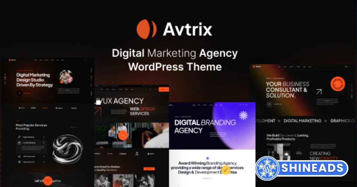 Avtrix – Digital Marketing Agency WordPress Theme  Free Download v1.0.0