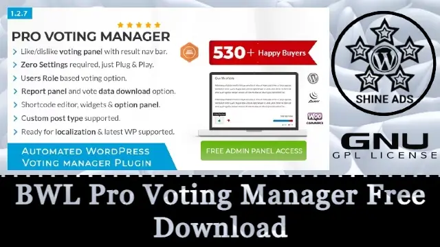 BWL Pro Voting Manager Free Download v1.4.1