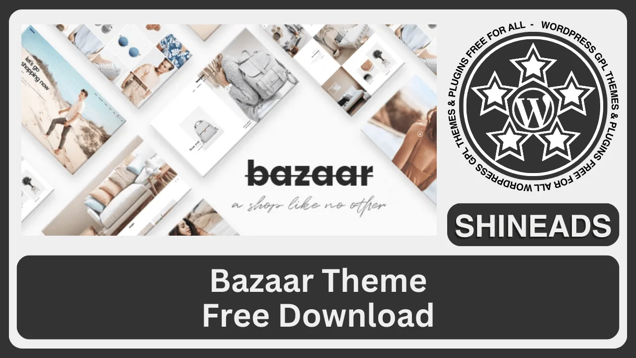 Bazaar Theme Free Download v2.1