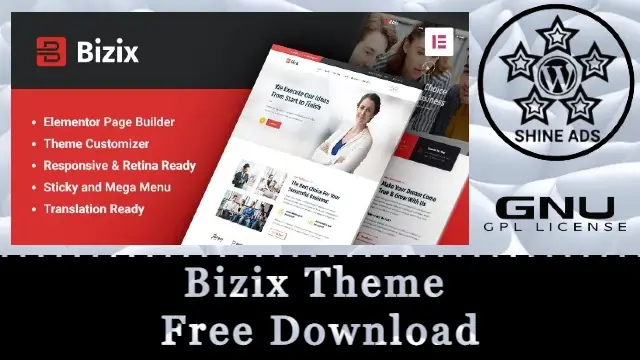 Bizix Theme Free Download 2.2.3