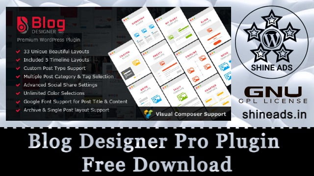 Blog Designer Pro Plugin Free Download v3.4.9