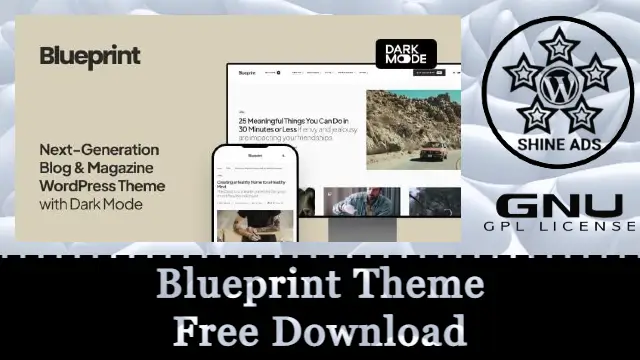 Blueprint Theme Free Download v1.0.5