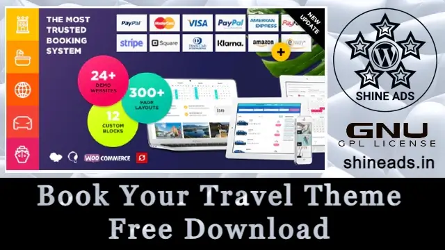 Book Your Travel Theme Free Download v8.19.66
