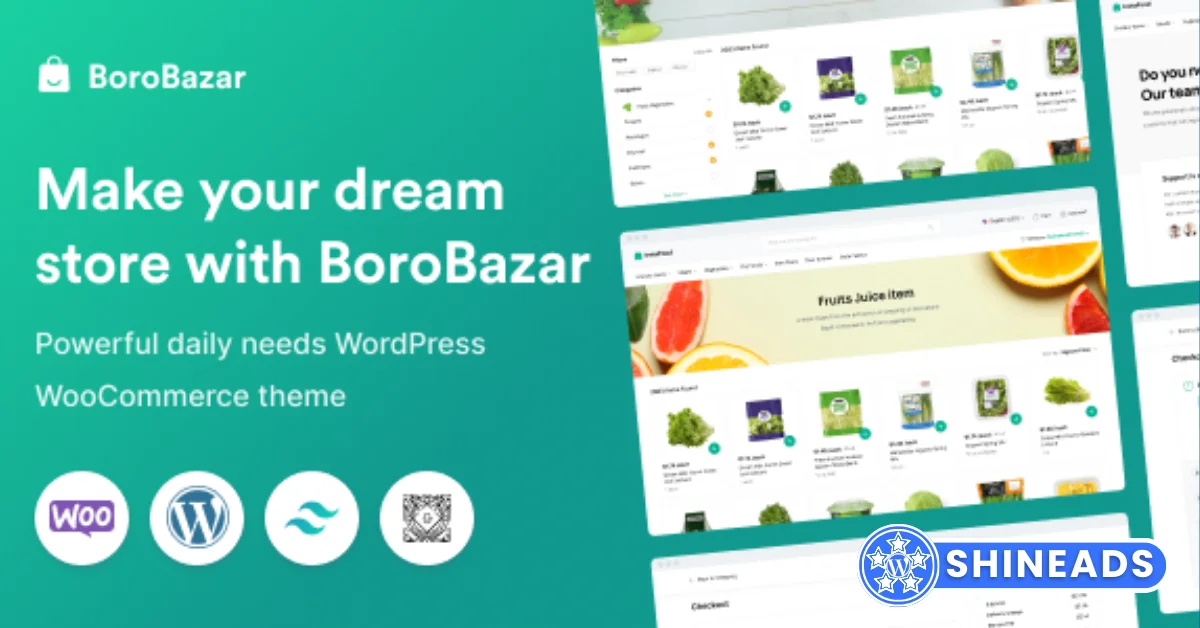 BoroBazar – Grocery Store WooCommerce WordPress theme Free Download v2.0.8