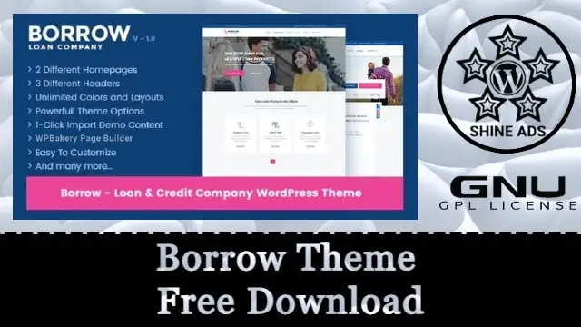 Borrow Theme Free Download v1.6.9