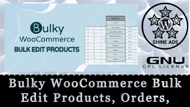 Bulky WooCommerce Bulk Edit Products, Orders, Coupons Free Download v1.3.11