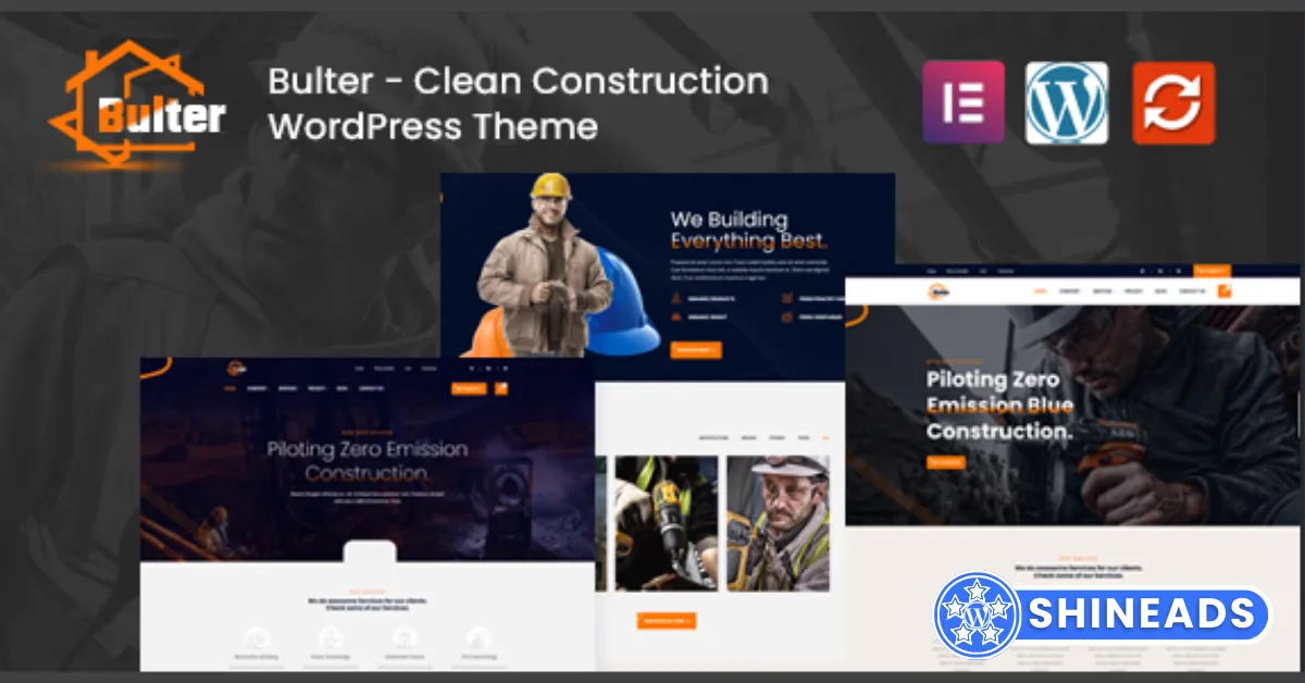Bulter – Clean Construction WordPress Theme Free Download v1.0.7