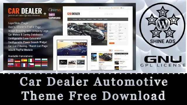 Car Dealer Automotive ThemeFree Download Free Download v1.6.8