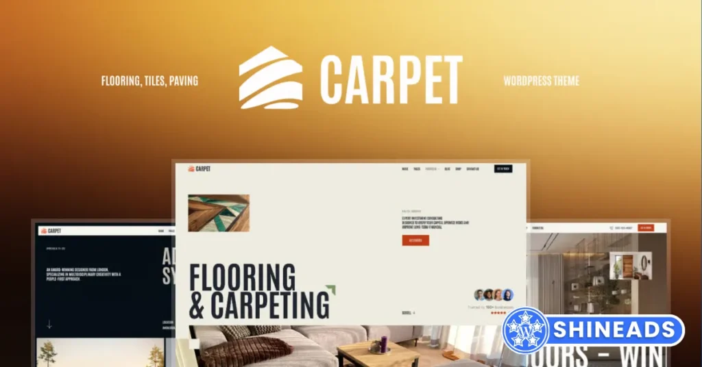 Carpet - Flooring, Tiles, and Paving Business WordPress Theme