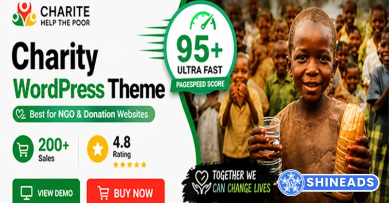 Charite – Charity & Donation WordPress Theme Free Download 1.1.7