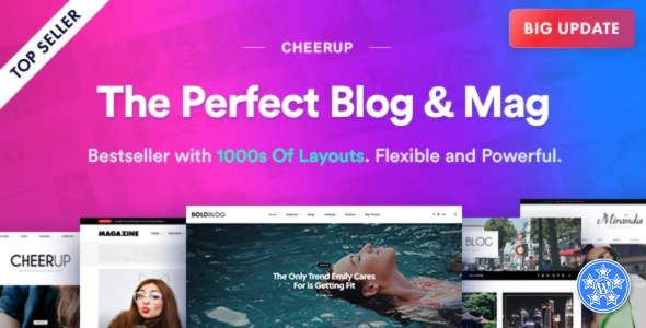 CheerUp Theme Free Download v8.1.0