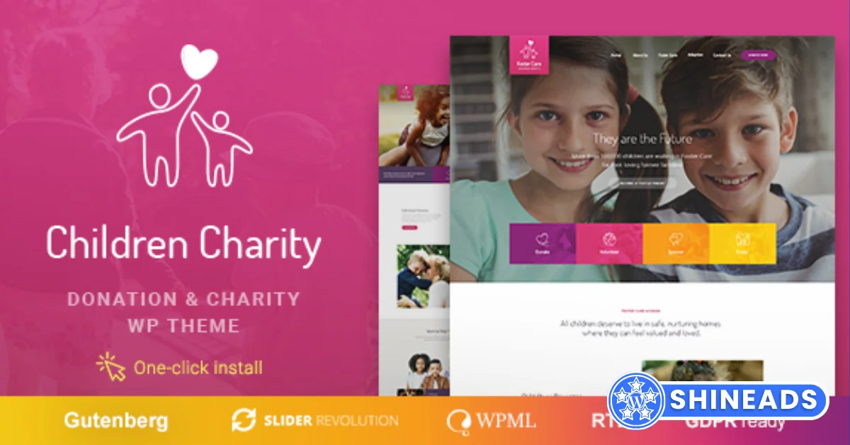 Children Charity Theme – Nonprofit & NGO WordPress Theme Free Download v1.3.2