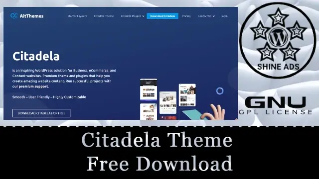 Citadela Theme Free Download v5.11.1