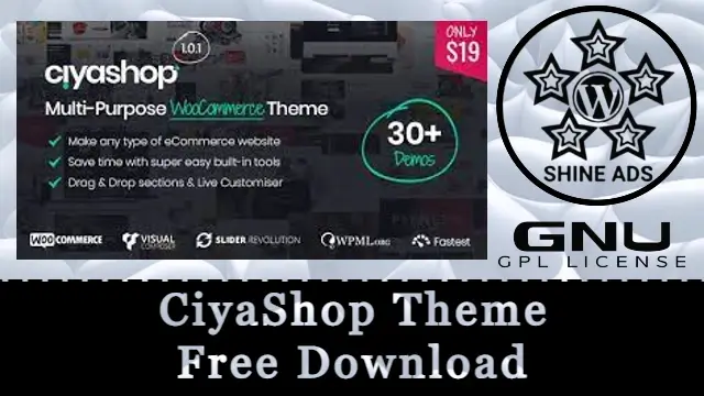 CiyaShop Theme Free Download v4.23.1
